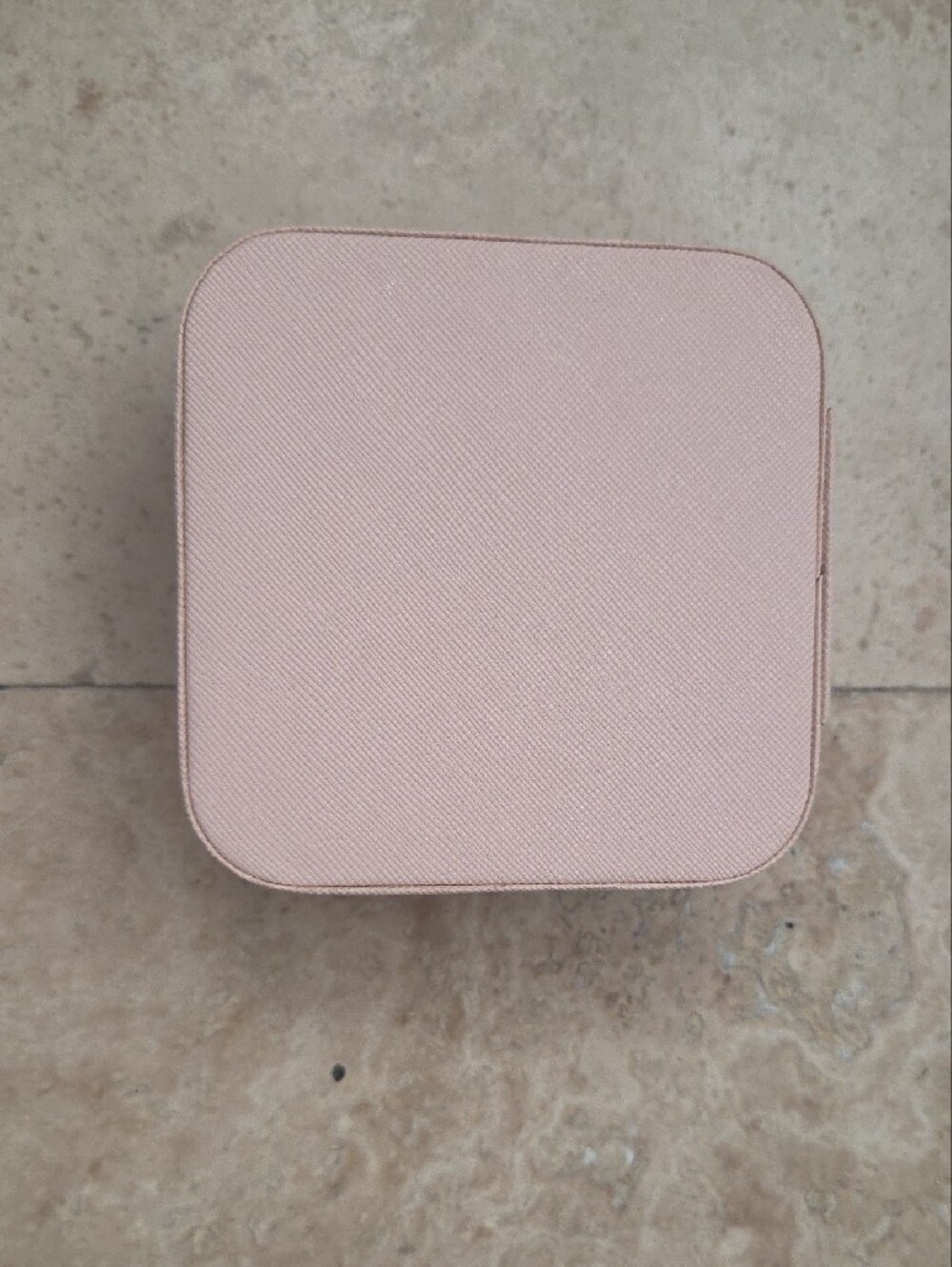 Pink Travel Jewelry Box with Ring Organizer - Picture 5 of 6